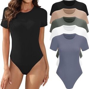 Women’s Short Sleeve Bodysuit - Black